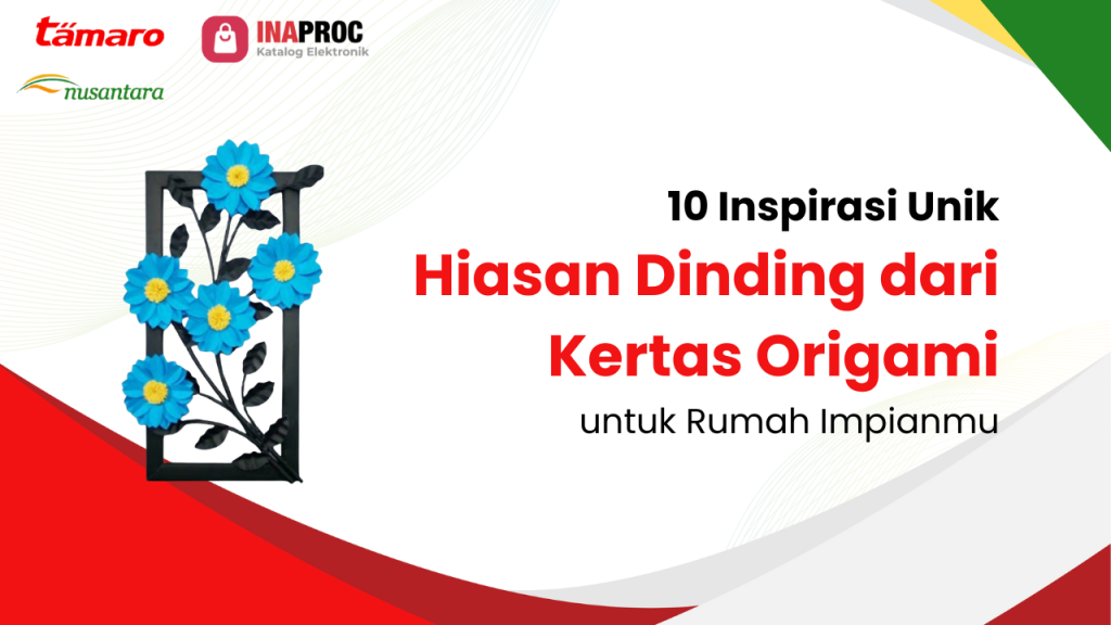 hiasan dinding dari kertas origami