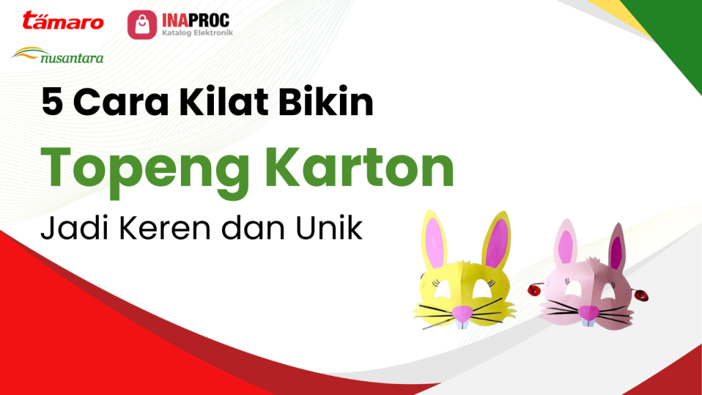 cara membuat topeng dengan karton