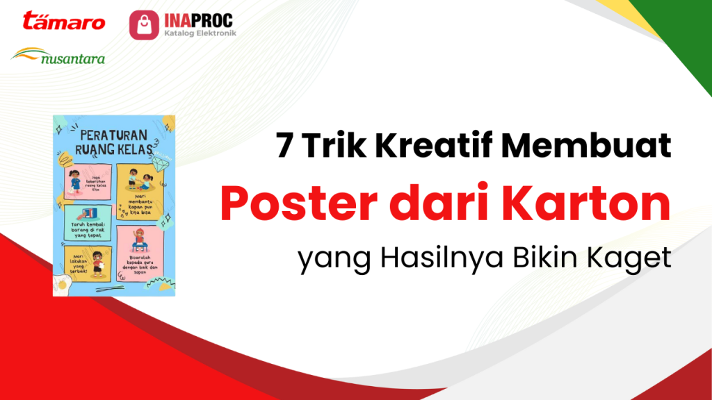 cara membuat poster dengan karton