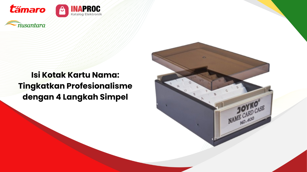 isi kotak kartu nama