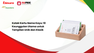 kotak kartu nama kayu