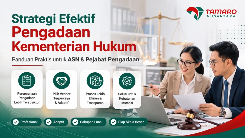 Strategi Pengadaan Kementerian Hukum oleh Tamaro Nusantara untuk ASN dan Pejabat Pengadaan
