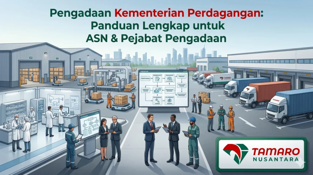 Ilustrasi pengadaan Kementerian Perdagangan bersama vendor profesional Tamaro Nusantara