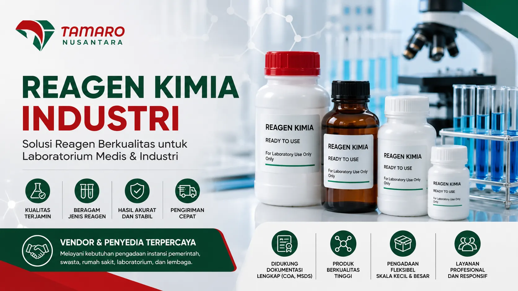 Reagen Kimia Industri Berkualitas | Tamaro Nusantara