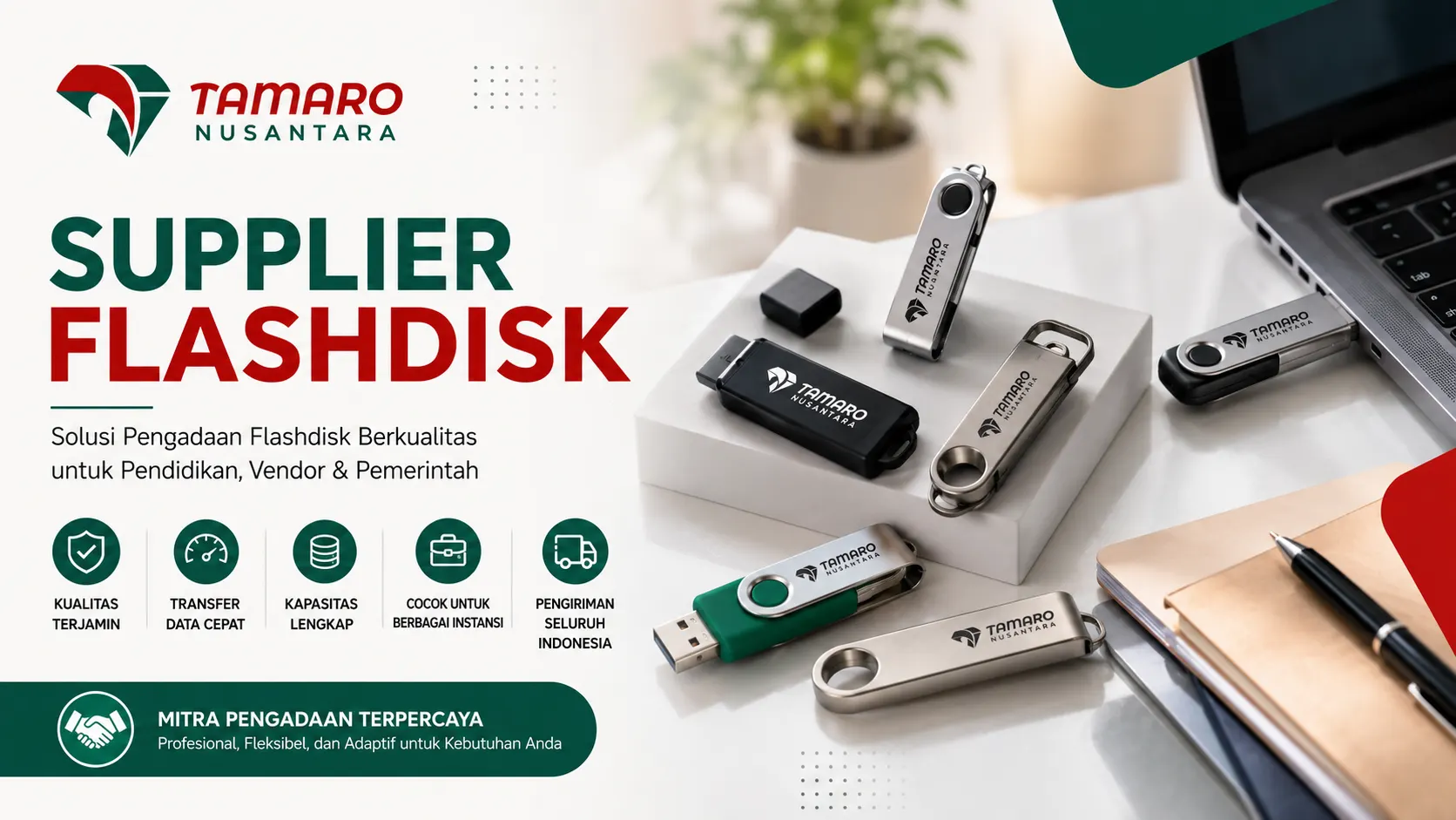 Supplier Flashdisk Berkualitas untuk Vendor & Pemerintah