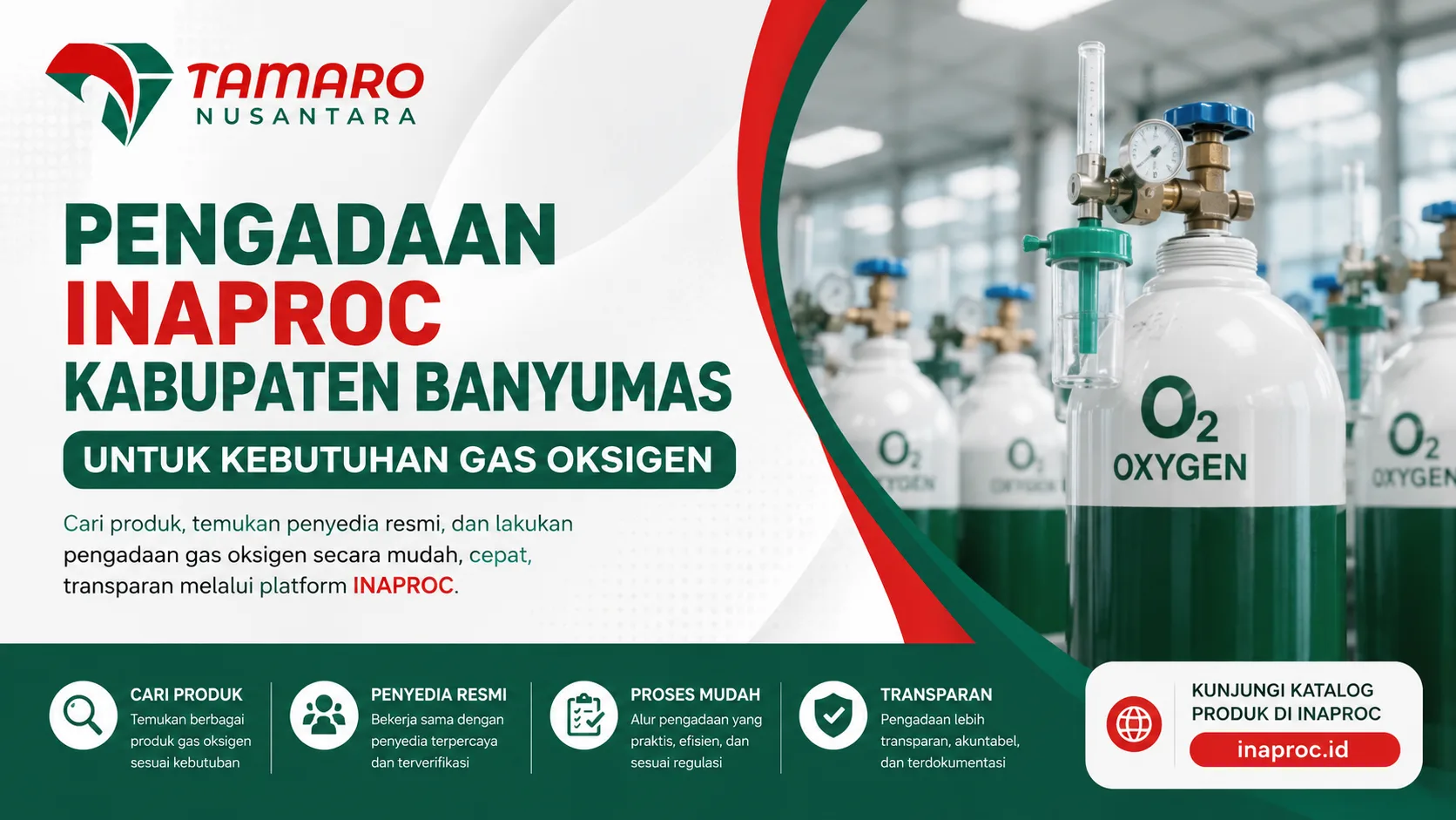 Pengadaan Inaproc Kabupaten Banyumas untuk kebutuhan gas oksigen melalui penyedia resmi di platform INAPROC