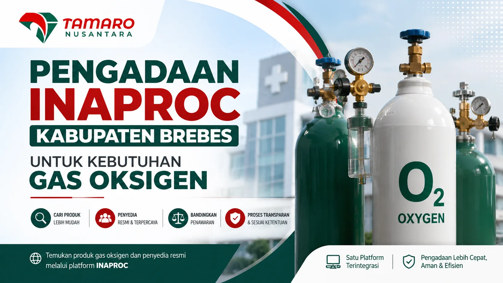 Pengadaan Inaproc Kabupaten Brebes untuk kebutuhan gas oksigen melalui penyedia resmi INAPROC
