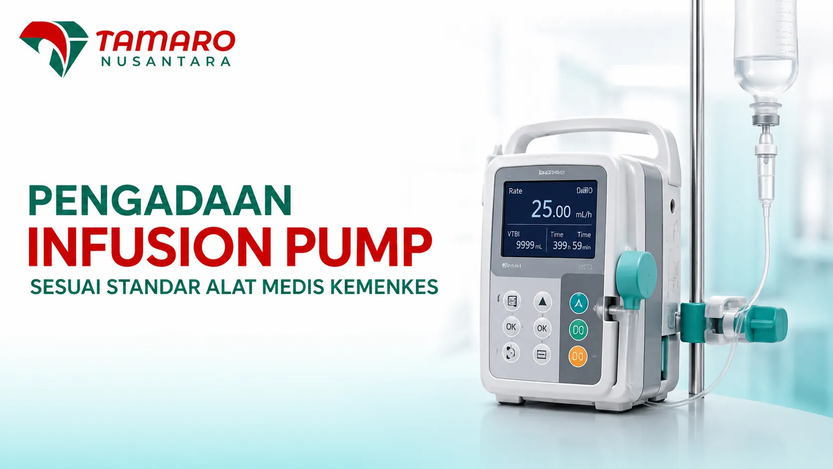 Pengadaan infusion pump sesuai standar alat medis Kemenkes untuk rumah sakit dan fasilitas kesehatan