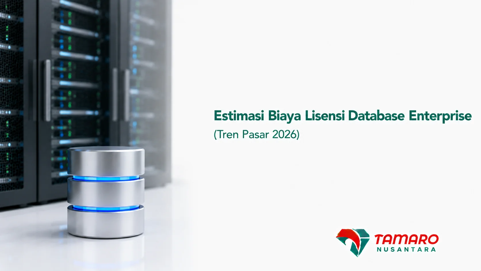 Server database enterprise sebagai infrastruktur untuk mendukung estimasi biaya lisensi database pada sistem perusahaan.