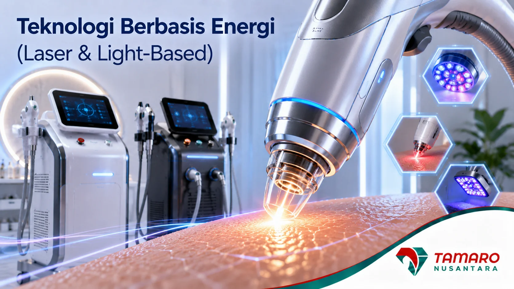 Perangkat laser medis untuk perawatan peremajaan kulit non-invasif.