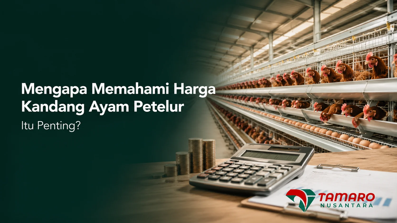 Estimasi harga kandang ayam petelur berdasarkan jenis, kapasitas, dan material.