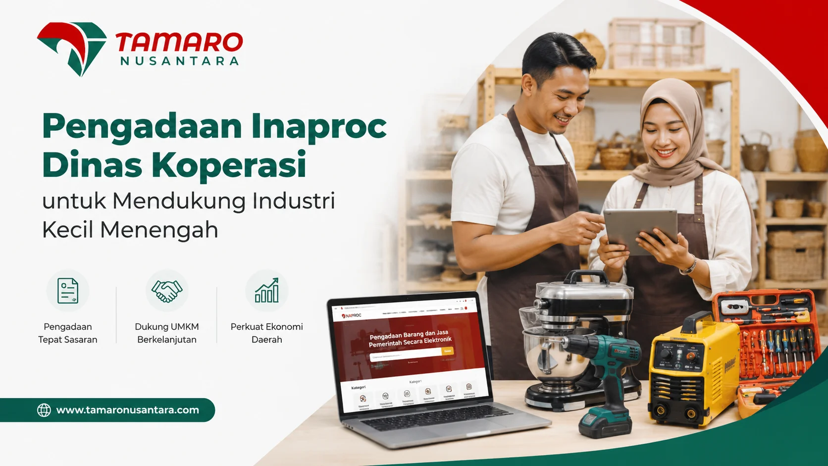 Ilustrasi Gambar Pengadaan Inaproc Dinas Koperasi untuk mendukung industri kecil menengah melalui pengadaan barang dan jasa pemerintah