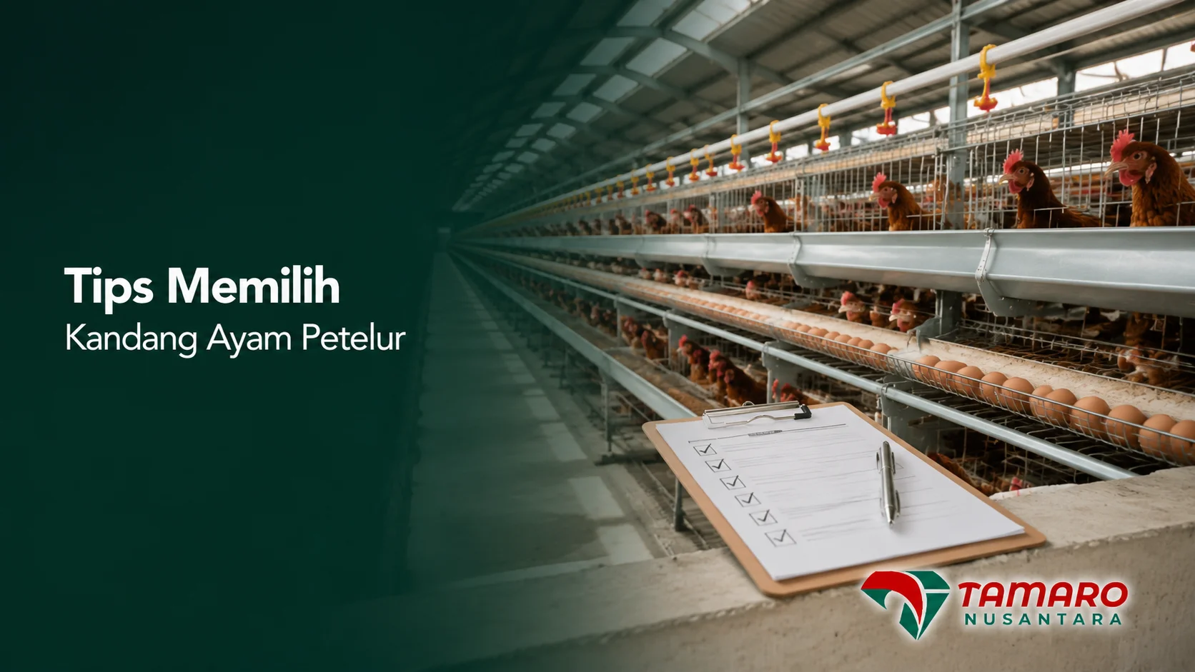 Tips memilih kandang ayam petelur sesuai kapasitas dan kebutuhan peternakan.
