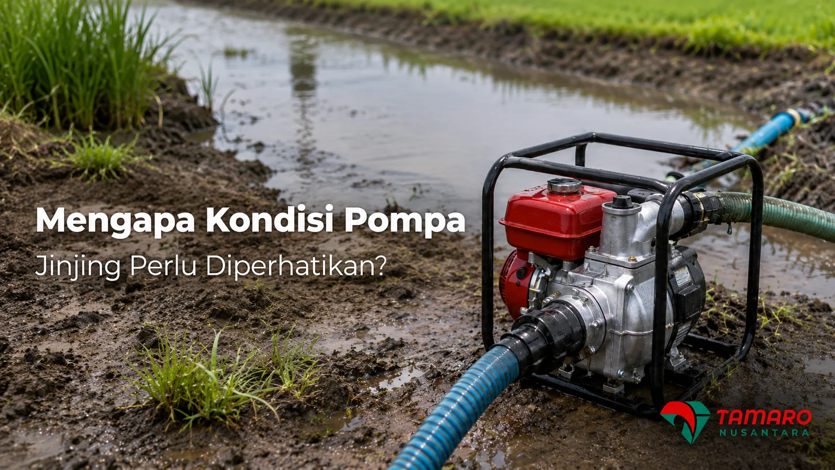 Pompa jinjing untuk pekerjaan lapangan dan pengairan.