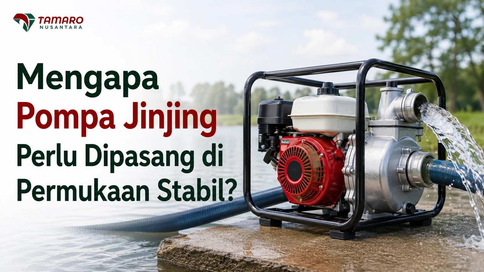 Jual Water Pump e-Katalog LKPP untuk pompa jinjing di permukaan stabil