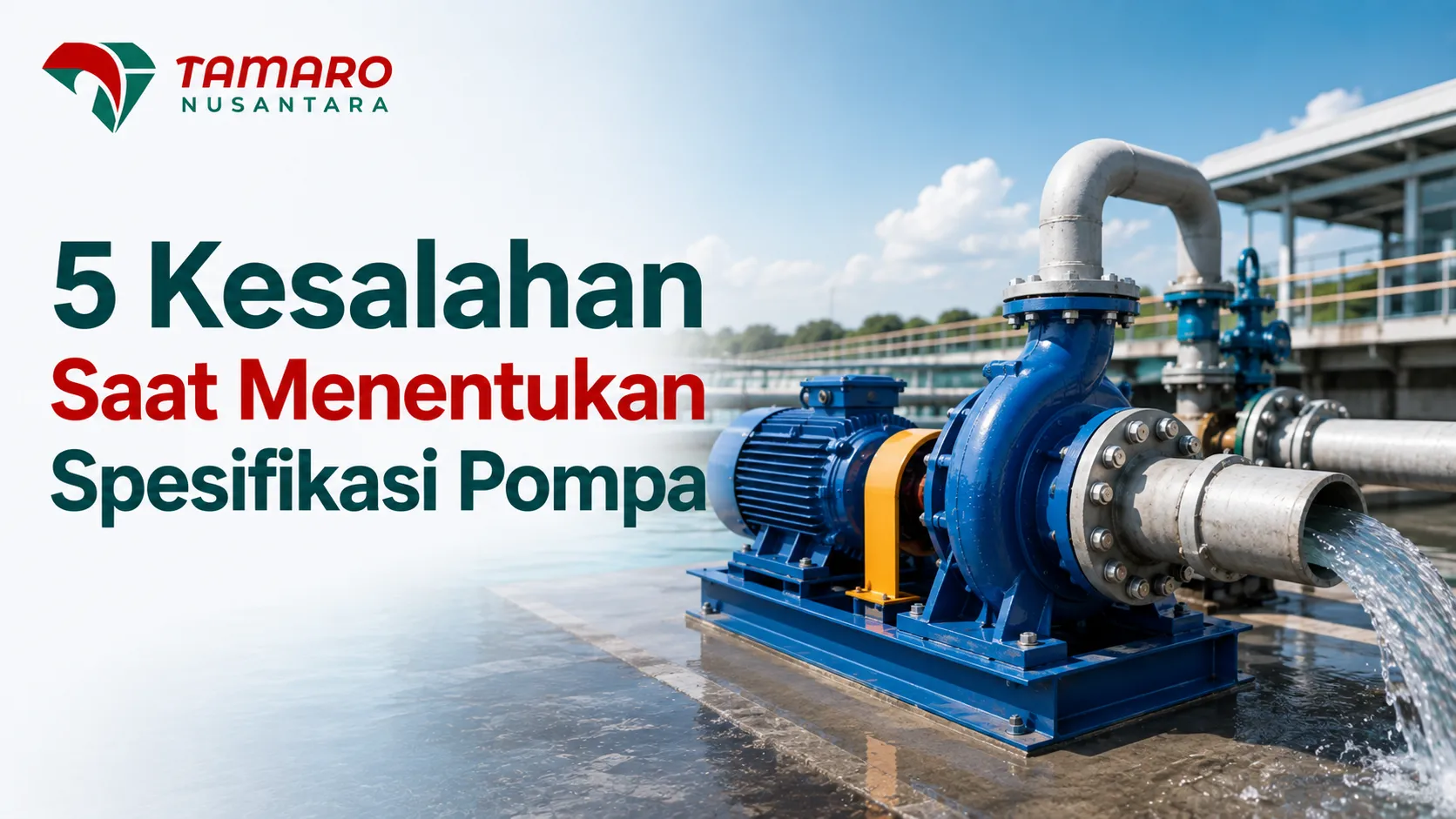 Katalog Pengadaan Pompa Air INAPROC untuk menentukan spesifikasi pompa