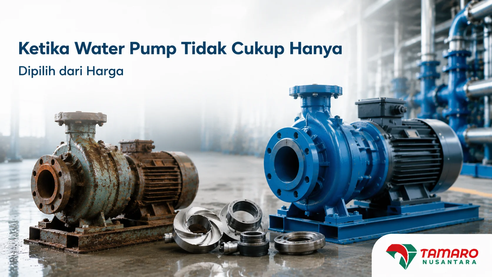 Pemilihan water pump berdasarkan kualitas dan kebutuhan operasional bukan hanya dari harga awal
