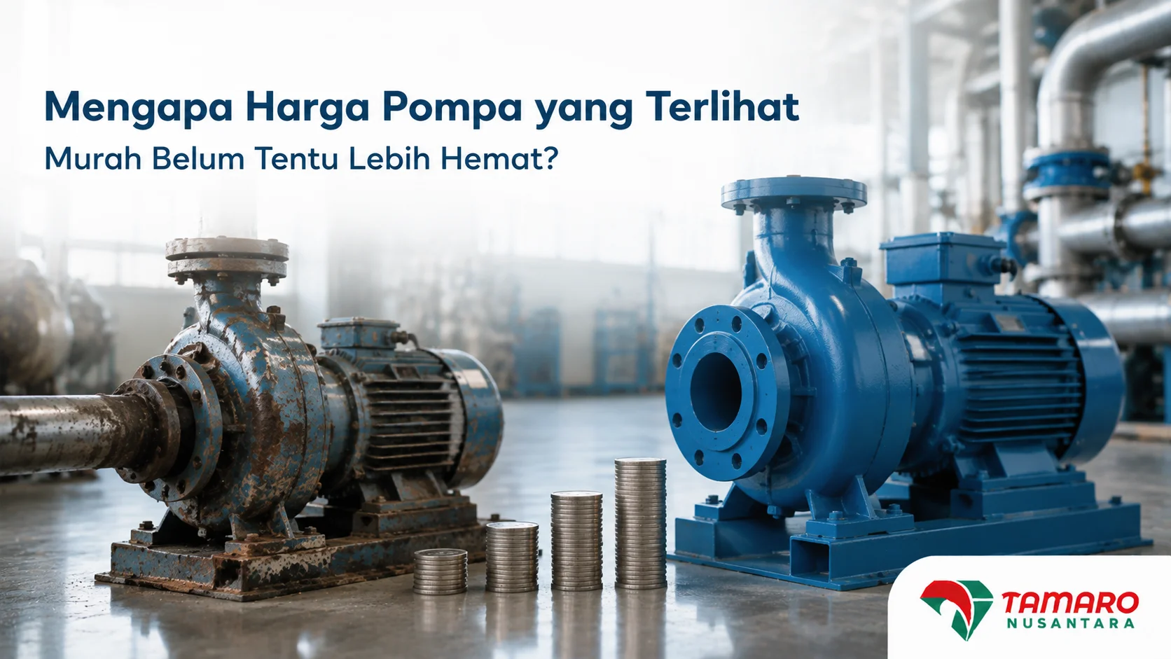 Perbandingan harga pompa murah dan kualitas pompa untuk menentukan efisiensi biaya operasional