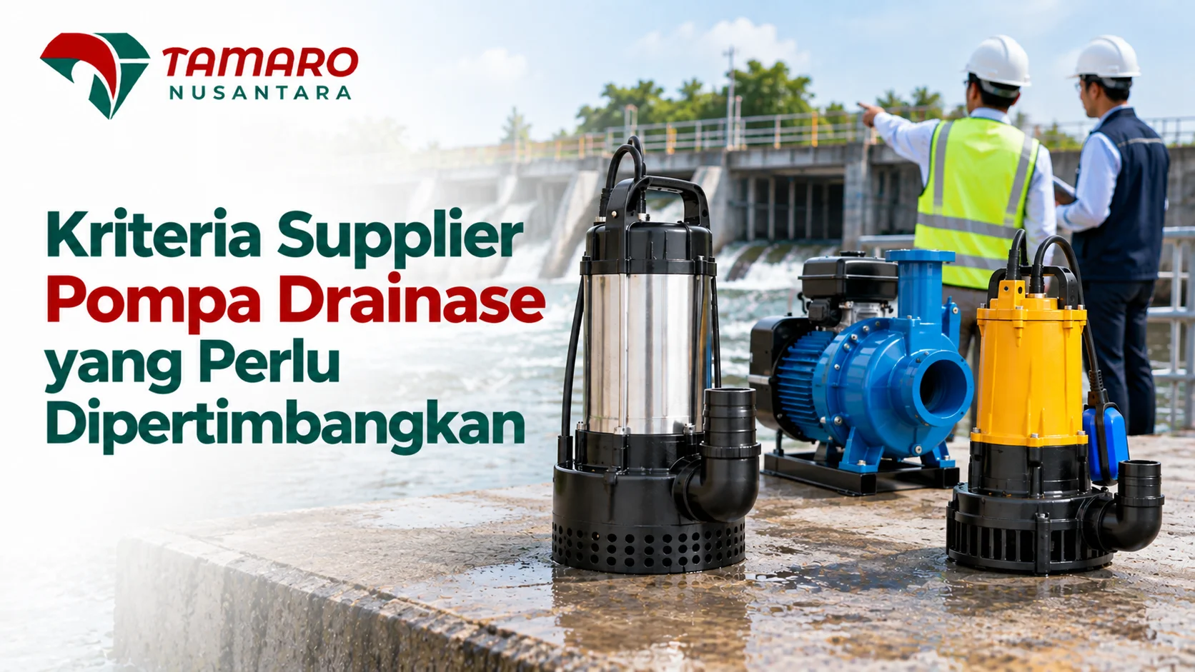Supplier Pompa Drainase Instansi untuk kebutuhan pengadaan pompa drainase dan proyek infrastruktur pemerintah